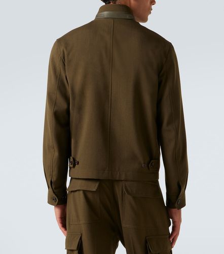 Wool, cashmere, and silk blouson jacket - Tom Ford - Modalova