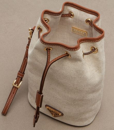 Bustina Small in canvas e pelle - Prada - Modalova