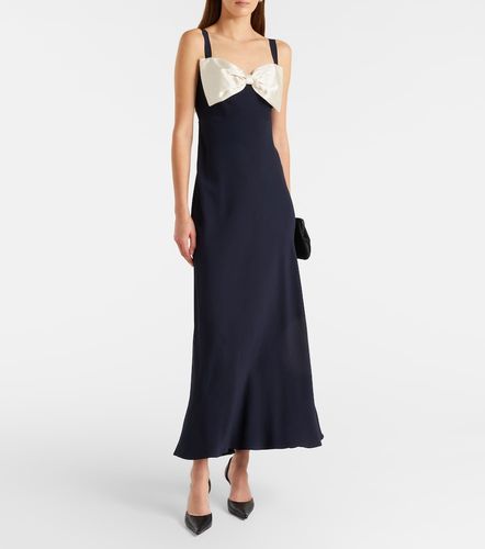 Vestido midi de satén con lazo - Rixo - Modalova