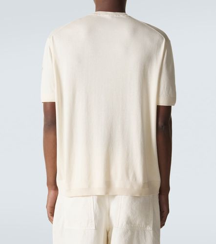 Moncler Camiseta de seda y algodón - Moncler - Modalova