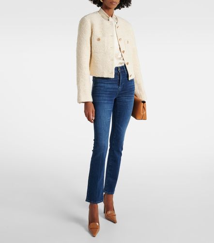 Cropped cotton and wool jacket - Frame - Modalova