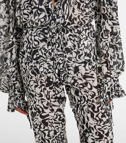 Printed straight pants - Dries Van Noten - Modalova