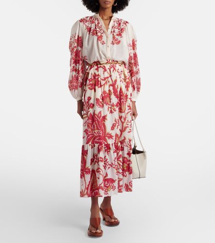 Falda larga de algodón con paisley - Etro - Modalova