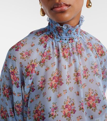Blusa in seta e cotone con stampa - Dolce&Gabbana - Modalova