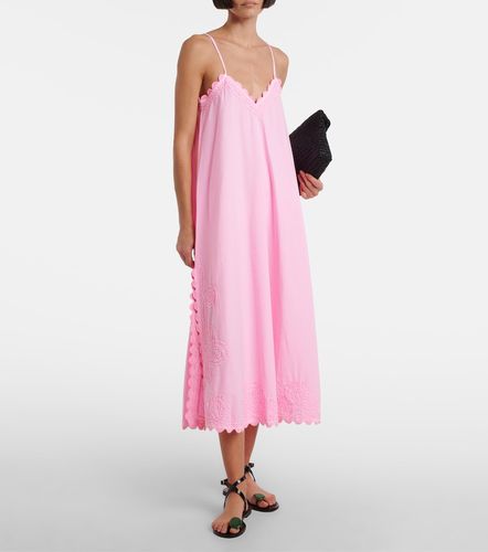 Vestido midi de popelín de algodón - Juliet Dunn - Modalova