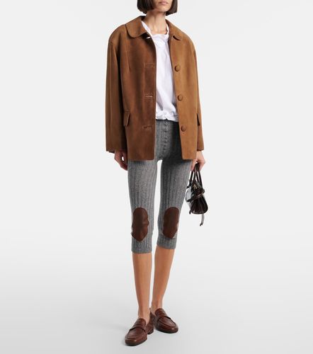 Pantaloni capri in lana e cashmere - Prada - Modalova