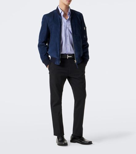 Pantalones chinos rectos de sarga de algodón - Tom Ford - Modalova