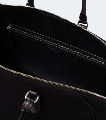 Timo leather-trimmed canvas tote bag - The Row - Modalova