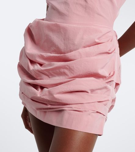 Vestido corto de algodón y seda drapeado - Magda Butrym - Modalova