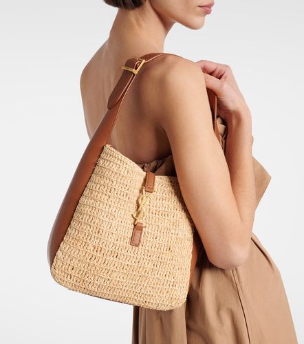 Le 5 a 7 Small raffia shoulder bag - Saint Laurent - Modalova