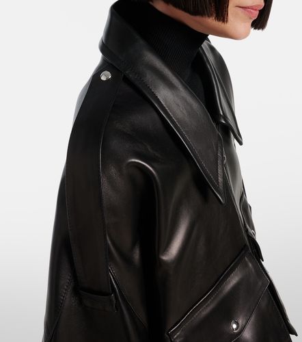 Owey oversized leather jacket - Khaite - Modalova