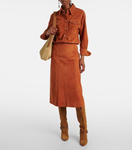 Isabel Marant Devy suede midi skirt - Isabel Marant - Modalova