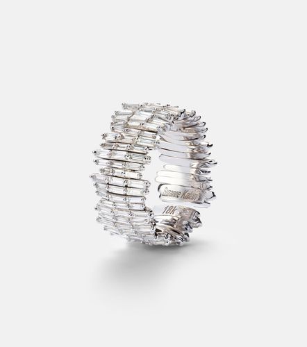 Classic Milli 18kt white ring with diamonds - Suzanne Kalan - Modalova