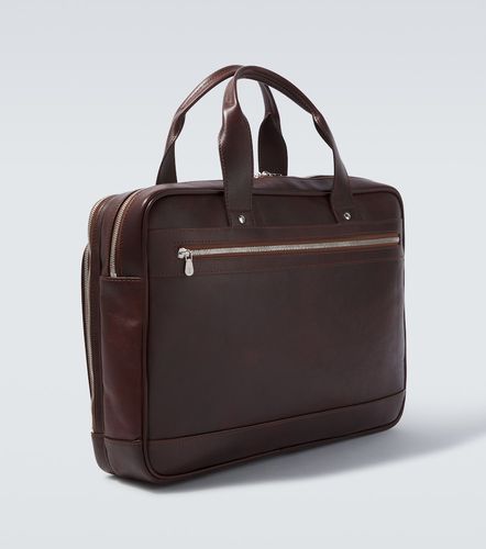 Leather briefcase - Brunello Cucinelli - Modalova