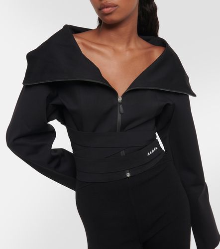 Alaïa Giacca cropped in jersey - Alaia - Modalova