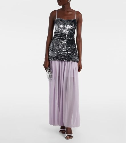 Sequined paneled maxi dress - Jacques Wei - Modalova
