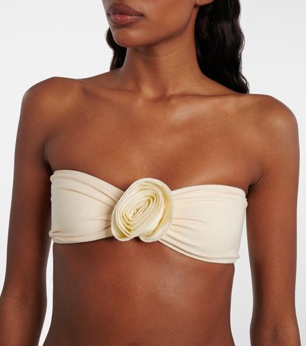 Rosette floral-applique bandeau bikini top - Same - Modalova