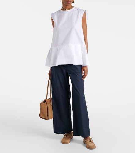 Pantaloni Argento in cotone a gamba larga - 'S Max Mara - Modalova