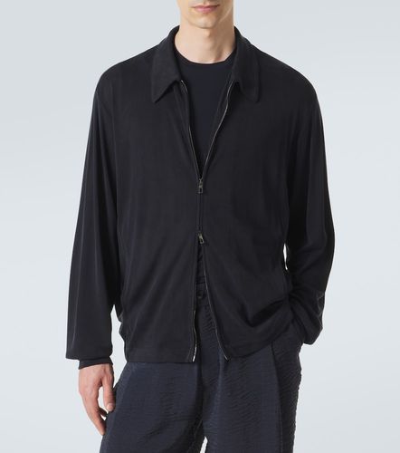 Giacca blouson con zip - Giorgio Armani - Modalova