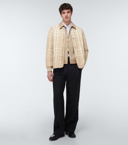 Checked quilted bomber jacket - Burberry - Modalova