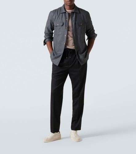 Virgin wool tapered pants - Brunello Cucinelli - Modalova