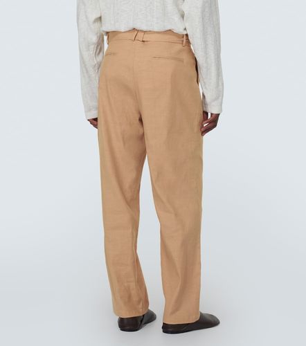 Pantalones rectos de lino y algodón - Commas - Modalova