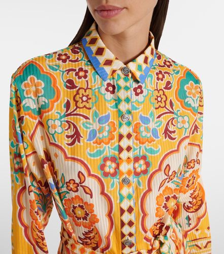Abito midi in cotone e seta con stampa - Etro - Modalova