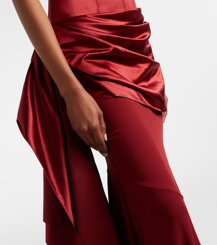 Alex Perry Draped silk corset gown - Alex Perry - Modalova