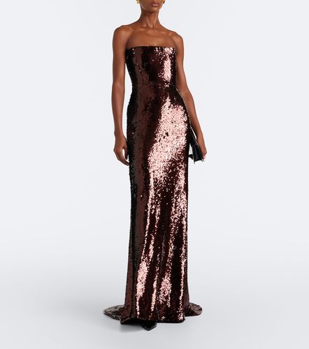 Abito lungo bustier con paillettes - Alex Perry - Modalova