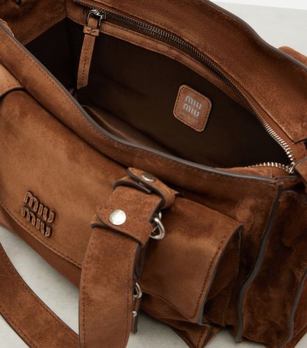 Borsa a spalla Utilitaire in suede - Miu Miu - Modalova