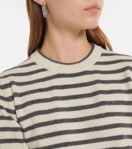 Pullover in misto cashmere a righe - Brunello Cucinelli - Modalova
