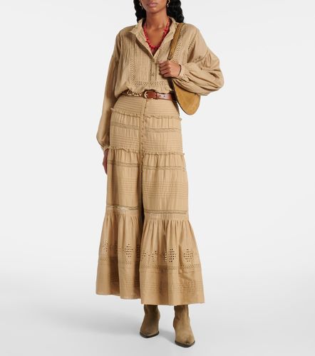 Minifalda Dusta de algodón con encaje - Marant Etoile - Modalova