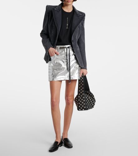 Metallic-effect cotton miniskirt - Junya Watanabe - Modalova