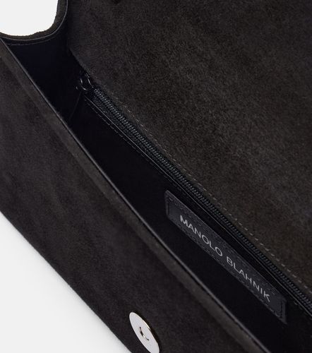 Clutch Maygot in suede - Manolo Blahnik - Modalova