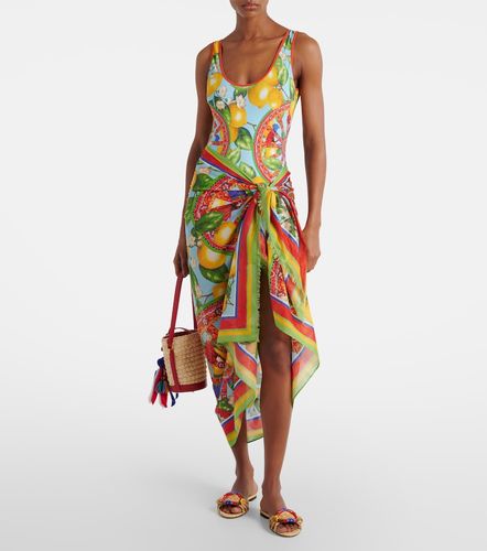 Pareo de algodón estampado - Dolce&Gabbana - Modalova