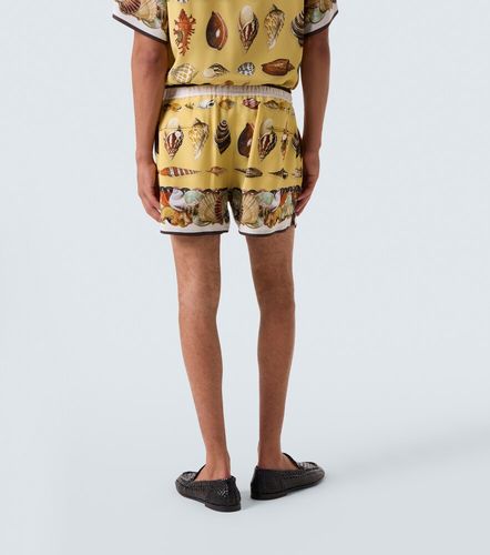 Shorts de seda estampados - Dolce&Gabbana - Modalova