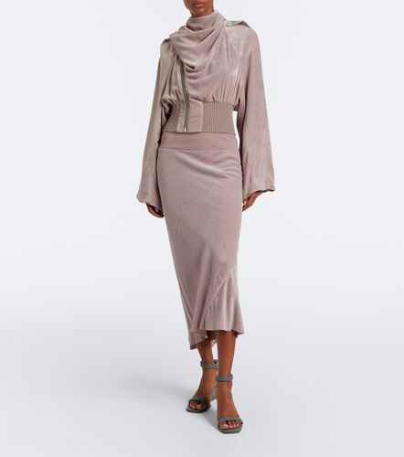Rick Owens Falda midi de terciopelo - Rick Owens - Modalova