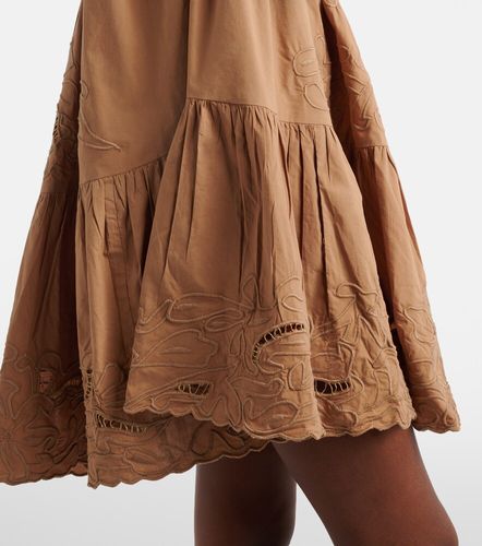 Embroidered cotton minidress - Juliet Dunn - Modalova