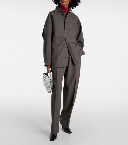 Oversized wool-blend shirt - Bottega Veneta - Modalova