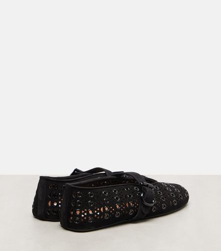 Alaïa Bailarinas de ante Vienne adornadas - Alaia - Modalova