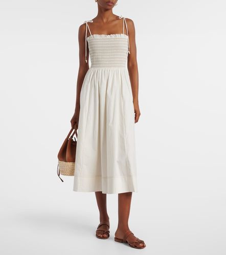 Abito midi Kaela in cotone a punto smock - Veronica Beard - Modalova