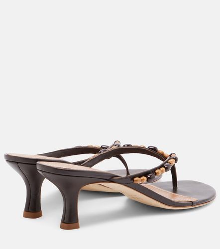 Freja beaded leather thong sandals - Staud - Modalova