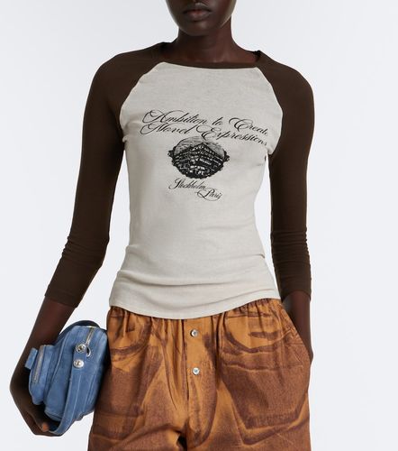 Camiseta de jersey de algodón con logo - Acne Studios - Modalova