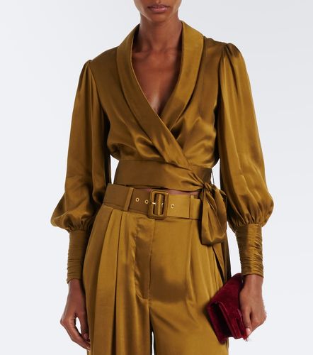 Zimmermann Silk satin wrap top - Zimmermann - Modalova