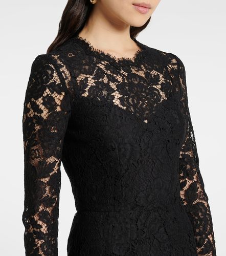 Abito midi DG in pizzo - Dolce&Gabbana - Modalova
