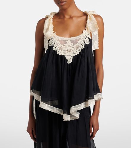 Top Roselight in cotone e seta con pizzo - Zimmermann - Modalova