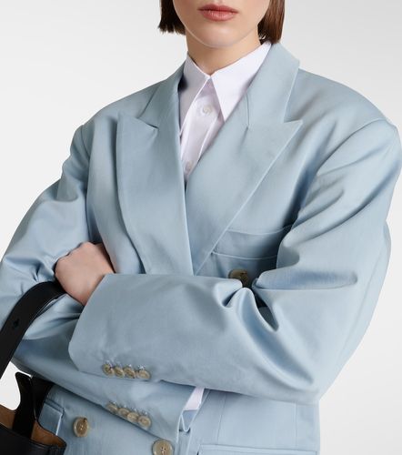 Oversized cotton-blend blazer - Plan C - Modalova