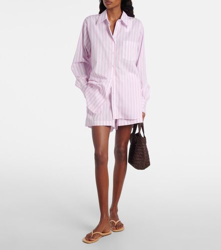 Camisa oversized de popelín de algodón a rayas - Hunza G - Modalova