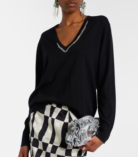 Pullover in lana con decorazioni - Dries Van Noten - Modalova