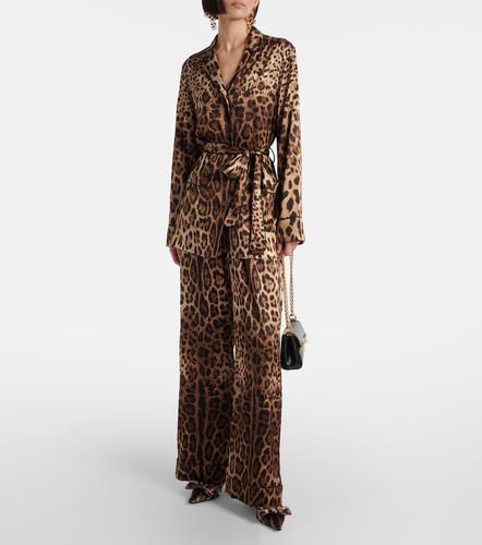 Top de satén de mezcla de seda - Dolce&Gabbana - Modalova